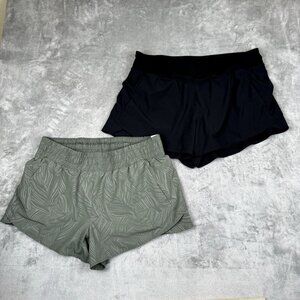 Avia Women's XL (16-18) Athletic Shorts Attached Biker Shorts High Rise 2 Pair